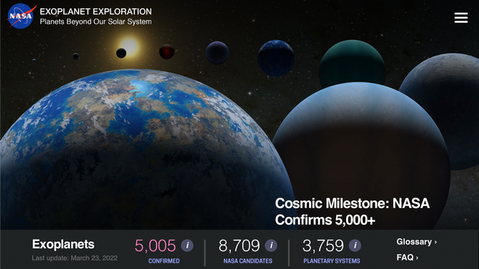NASA Exoplanets Website